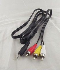 2.5mm Mini Stereo Aux Plug To 3 RCA Male Adapter AV Audio Video Cable 1.5m (US)