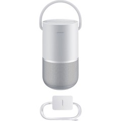 Bose Home Speaker, Luxe Silver With Bose Charging Cradle for Home Speaker Silver