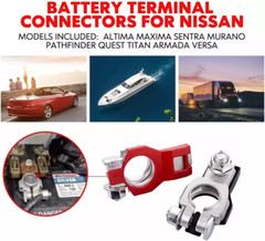 LOT Battery Terminal Connector Top Post Positive Negative Heavy Duty Universal