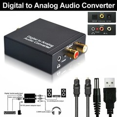 Digital to Analog Audio Converter Optical/Coaxial In Headphone/Speaker RCA out