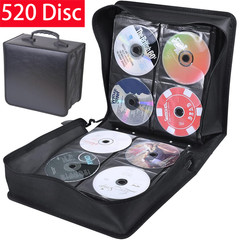 520 Pcs Disc CD Storage Case DVD Organizer Holder Bag Wallet Album Media Video