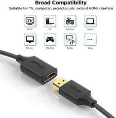 QGeem HDMI Extension Cable HDMI Male to Female Cord 4K 3D HDTV Laptop XBOX PS5