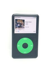 REFURBISHED Apple Ipod Classic 7th Gen Black and Green 160gb – NEW Battery!