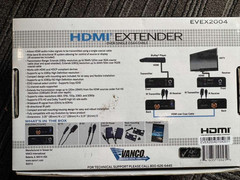 Vanco EVEX2004 HDMI Extender Over Coax TX RX Kit 120m Open Box