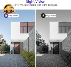 Smart WiFi Video Doorbell Camera 1080P AI Motion Night Vision Battery 2.4G