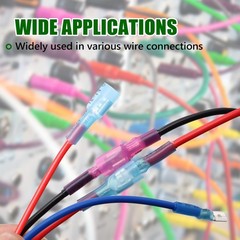 Waterproof Heat Shrink Spade Wire Connectors Electrical Crimp Terminals Kit