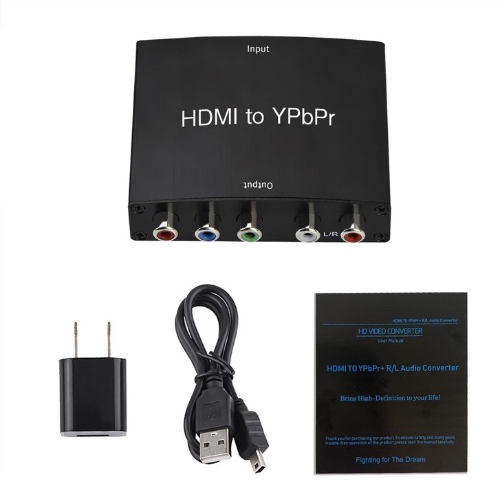 HDMI to Component Converter, HDMI to YPbPr Adapter Support 1080P/720p , VCD, …