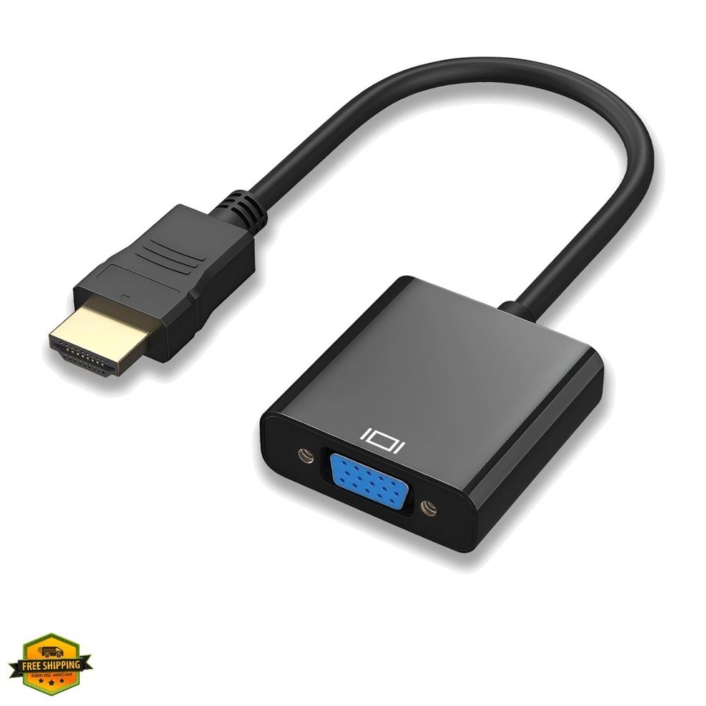 HDMI to VGA Adapter, High-Speed HDMI to VGA Converter Adapter Male to Female …