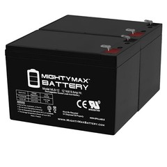 Mighty Max ML9-12 – 12 Volt 9 Ah SLA AGM Battery – Pack of 2