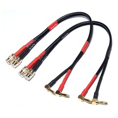 Speaker Cable Extension with Right Angle Banana Plugs, 12 AWG, Banana Jack Co…