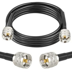 8ft UHF CB Coax Cable with Low Loss & Durable Construction