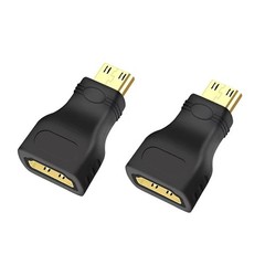 2 Pack Micro HDMI Type D Male To HDMI A Female Cable Adapter Converter Connector