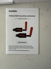 NEW Coolpie WL090 Wireless HDMI Transmitter and Receiver Wireless Extender