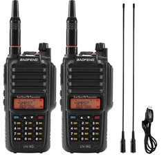 Baofeng UV-9G GMRS Radio 2 Packs IP67 Waterproof Repeater Capable NOAA Walkie