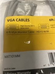 LOT OF 5 StarTech 10F. VGA SVGA HD15 Male-Male Computer Monitor Cable MXT101MM10