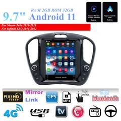 9.7″ Android Stereo GPS Head Unit 2+32G For Nissan Juke 2010-18 Built-in Carplay