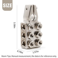 Battery Terminal Connector 12 Way Connectors 8awg Up To 4/0xl Awg Gauge Posit…