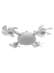 Adjustable LED Ceiling Fan Light with Remote Control for Living Room or Bedroom