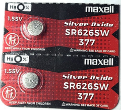 2 PACK MAXELL 377 SR626SW SR626 SILVER OXIDE (GOOD EXP 12/30) FREE SHIPPING