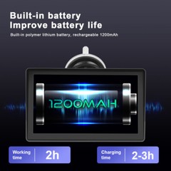 7″ Portable Car Stereo Radio Wireless Apple CarPlay Android Auto Touch Screen