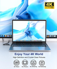 USB C to HDMI Cable 15 Ft, 4K@60Hz, Gold-Plated Long Cable, Aluminum Type-C to H