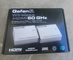Gefen GTV-WHD-60GHz Wireless for HDMI Extender at 1080p up to 33 ft New Open Box