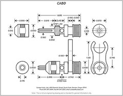 CARDAS AUDIO – CABD Double Banana Plug Speaker Connector, 1 Piece double plug