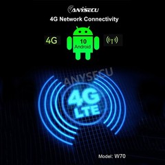 ANYSECU W70 Android 10 4G Network Radio Zello With GPS WIFI IP68 Walkie Talkie