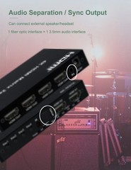 4K 60hz HDMI Matrix 2×4 2 In 4 Out Switch Splitter PC TV Audio Video Converter