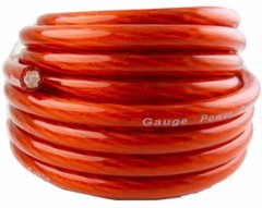 0 Gauge Red Power OFC Wire Strands 100% Copper High Voltage Marine Cable 1/0 AWG