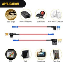 10Pack Car Add-a-Circuit Fuse Adapter w/ Standard & Mini TAP Blade Fuse Holder