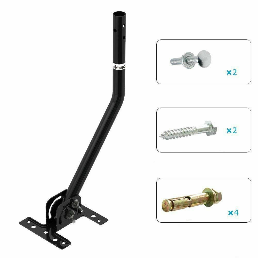Home Adjustable Outdoor TV Antenna Satellite Dish J-Pole Mount Base Bracket New