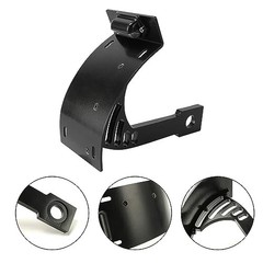 Add White Lights Black Motorcycle Cured Vertical Side Mount Licese Plate with