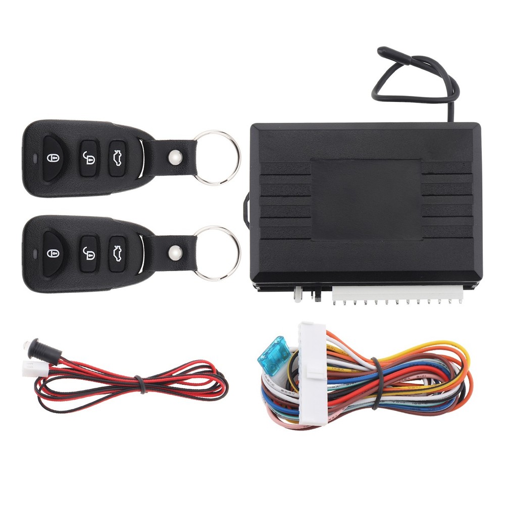 12V Car Vehicle Burglar Alarm Security System Remote Start Push Button Keyless