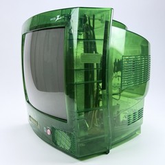 Zenith Transparent Jungle Green 13″ CRT Television Retro Gaming TV Prison Model
