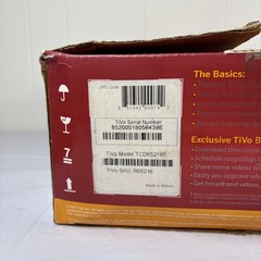 TiVo HD DVR 160GB TCD652160 Digital Video Recorder – OPEN BOX