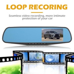 1080P HD Rearview Mirror Car DVR Dual Dash Cam Camera Front Rear Video Recorder