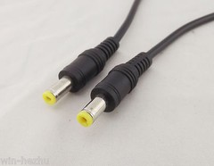 1x CCTV DC Power 5.5 x 2.1mm Male To Male Connector Extension Cable Cord 1.5ft
