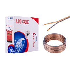 50FT Speaker Cable 14AWG 14/2 Transparent Clear Home Car Audio Stereo Wire