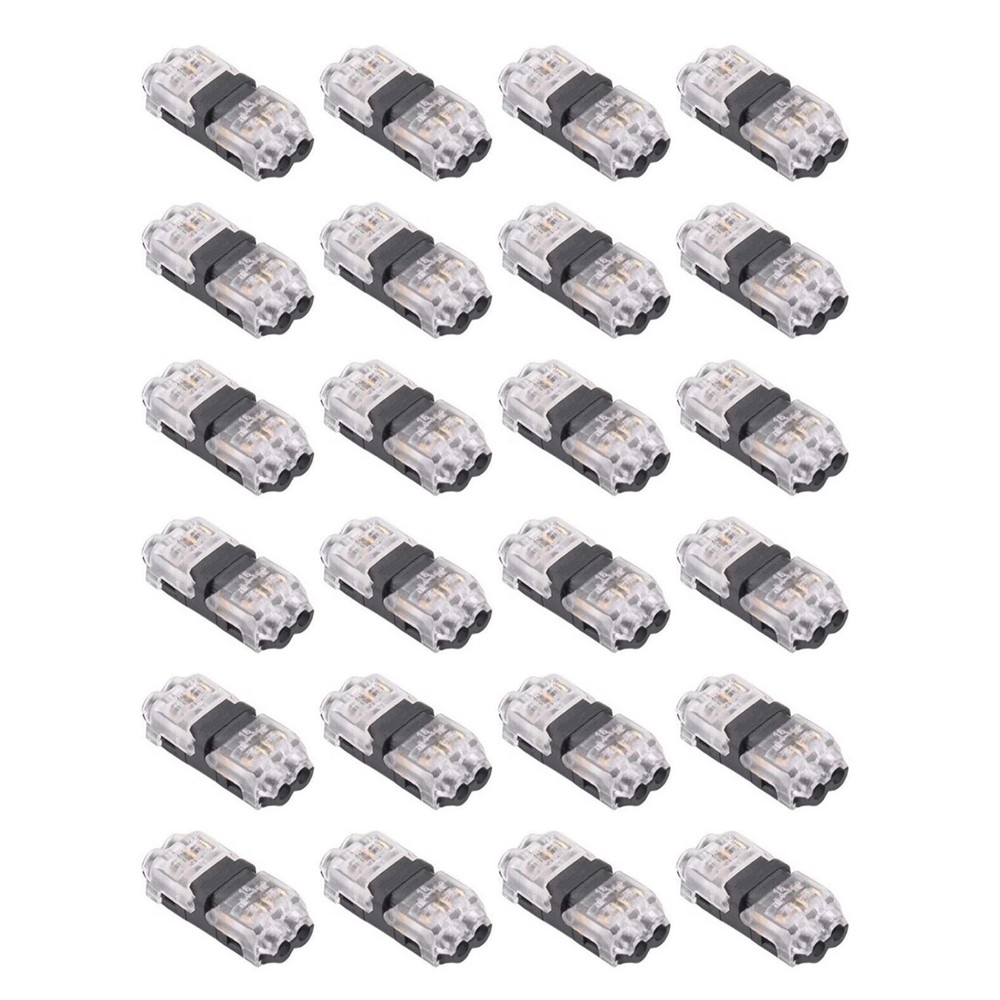24 Pack 2 Pin Wire Connector Quick Splice Solderless For Automotive 18-22 Gauge