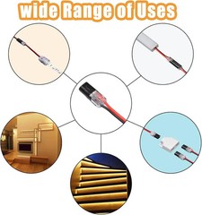 50pcs 2 Pin Waterproof Electrical Connector Car Automotive Wire Plug Terminal