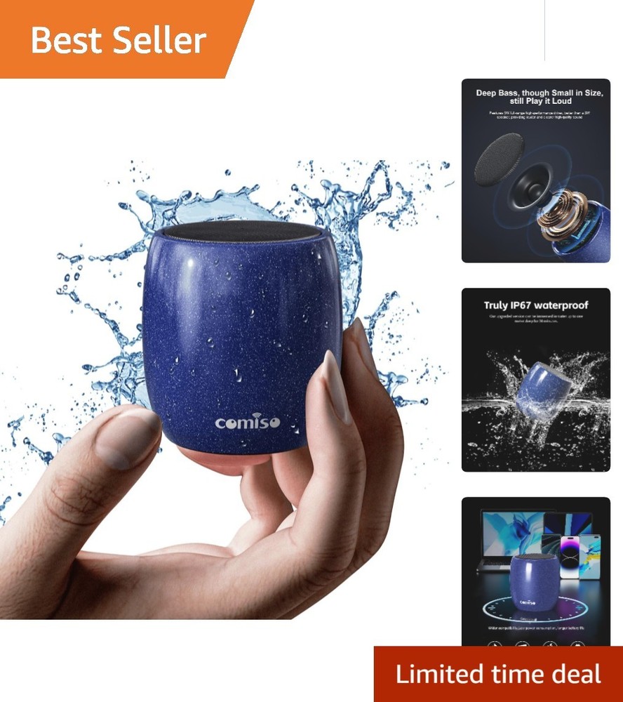 Bluetooth Speaker, 360° Sound & 10 Hours Battery, Perfect Travel Companion