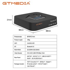 OTA 4K UHD ATSC 3.0 Converter Digital TV Tuner DRM TV Box Free 5 Channels DVR US