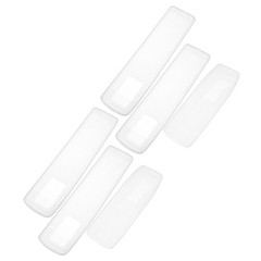 6Pcs Universal Transparent Silicone Remote Control Covers for Household Use