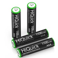 Hiquick AAA AA Rechargeable Batteries 1100/2800mAh 1.2V / 8 Slots Charger Lot