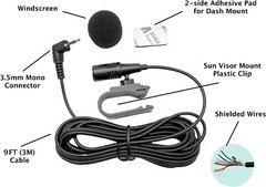 Microphone Replacement for KENWOOD Car Stereo Radio Handsfree Mic 3.5mm Plug