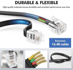 Universal Bass Control Knob for Car Amplifier with 4 PIN Extension Cable 5M/16FT