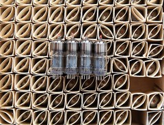 MILITARY MATCHED QUAD 6N6P RED-TIP (6N6P / 6N6 / 6Н6П) GOLD GRID
