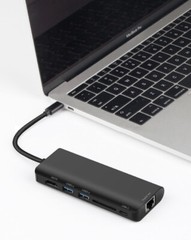 USB 3.0 HUB SD Card Reader Gigabit Ethernet Video Converter Adapter PC Laptop