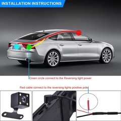 HD 1080P Car Dual Lens Dash Cam 4″ DVR Recorder Front & Rear Camera Night Vision